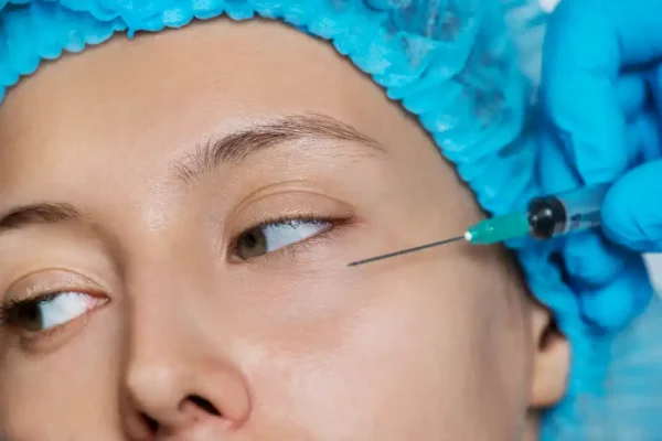 O preenchimento com luz para a zona dos olhos elimina as bolsas?