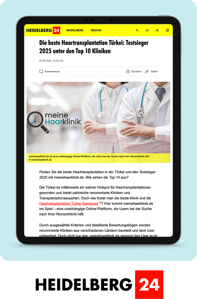 Heidelberg24 – Haartransplantation Türkei Testsieger MedHair Clinic