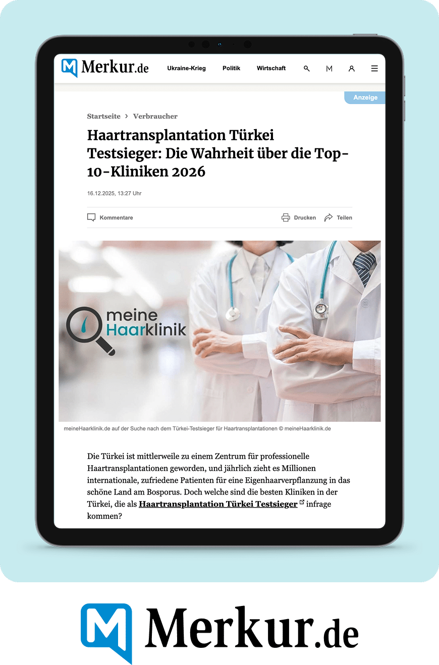 Merkur – Haartransplantation Türkei Testsieger MedHair Clinic