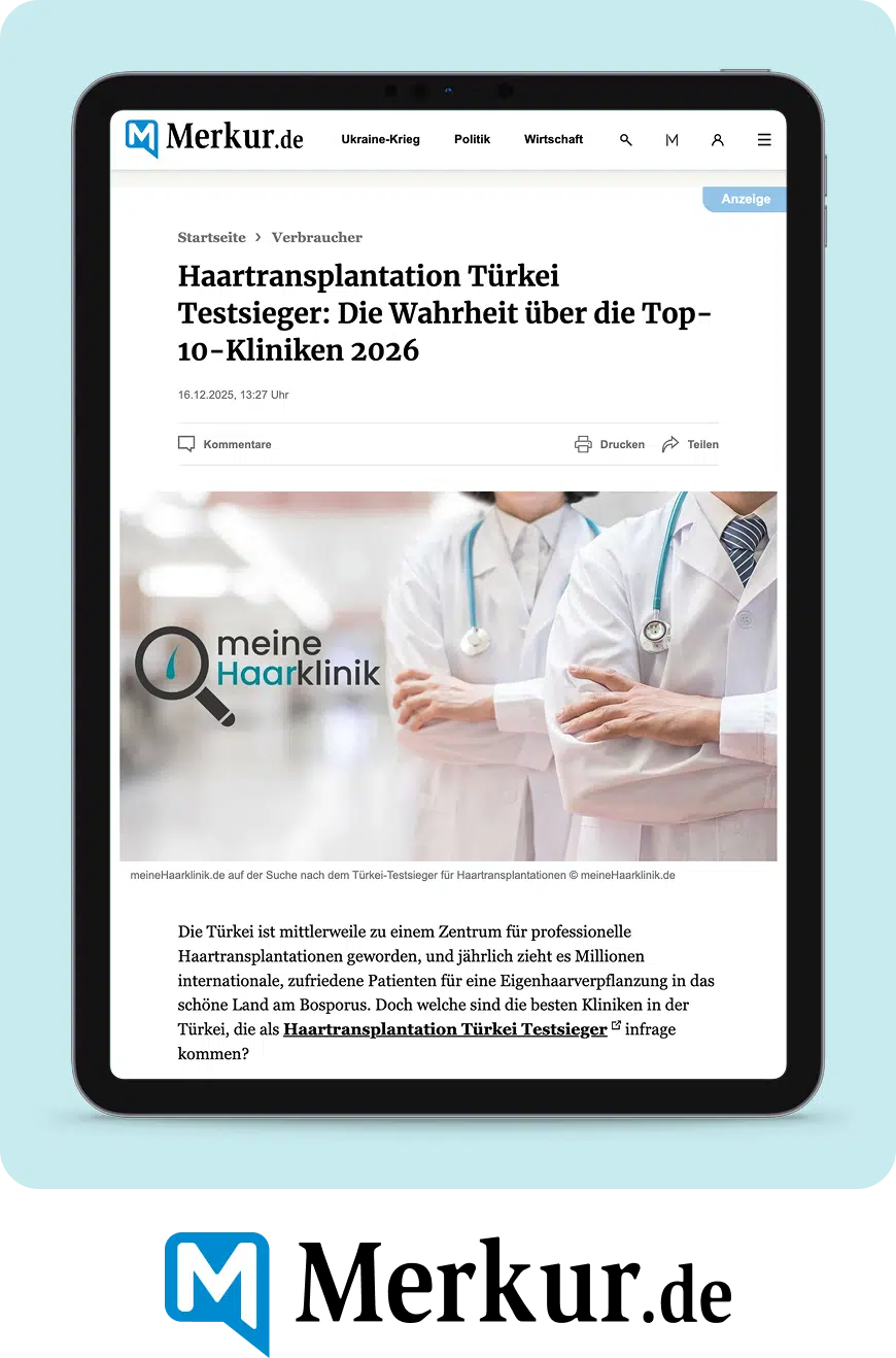 Merkur – Haartransplantation Türkei Testsieger MedHair Clinic